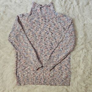 L.L. Bean Multicolor Marled Turtleneck Sweater
